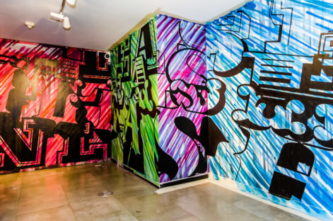 Ben Eine Graffiti for Converse BTS photographer Michal Podrucki