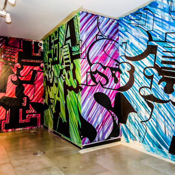 Ben Eine Graffiti for Converse BTS photographer Michal Podrucki