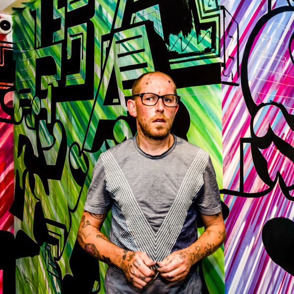 Ben Eine Graffiti for Converse BTS photographer Michal Podrucki
