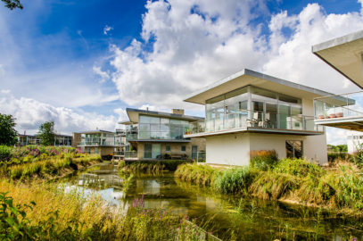 property photography luxury villa by a lake Cotswolds England