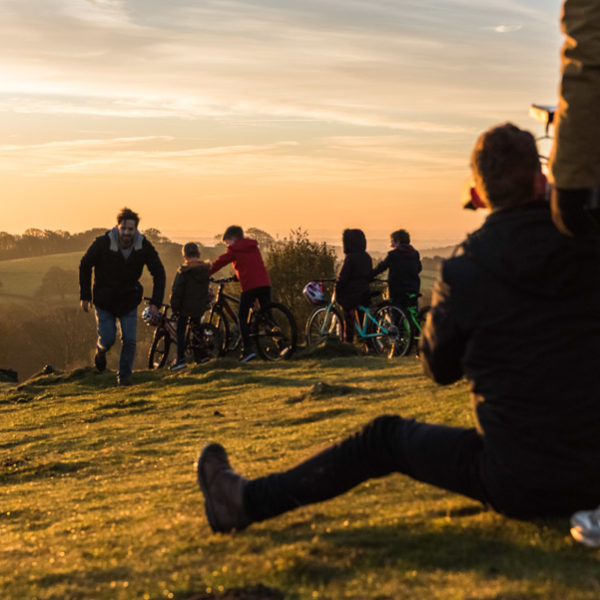 tv commercial shoot behind the scenes for Raleigh Bikes and Affixxius Films