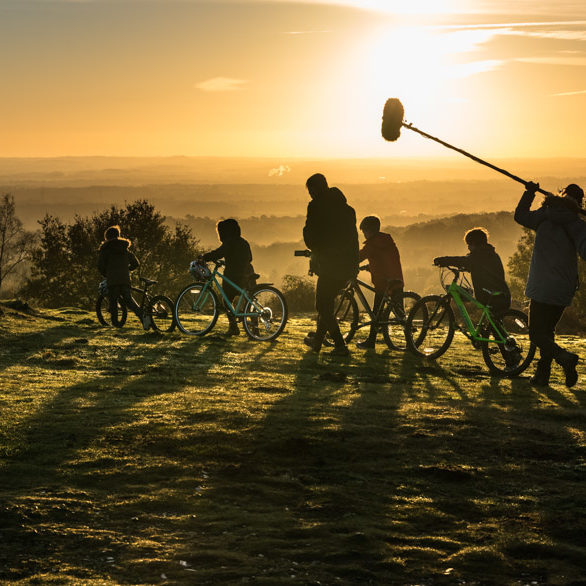 tv commercial shoot behind the scenes for Raleigh Bikes and Affixxius Films