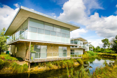 property photography luxury property by a lake Cotswolds England