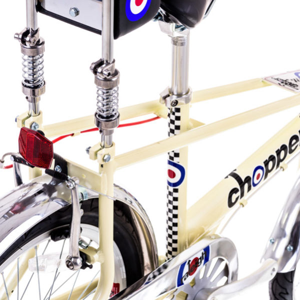 Raleigh Chopper bicycle on white background isolated