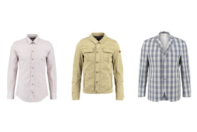 fashion line mans clothing shirt, suit jacket and coat