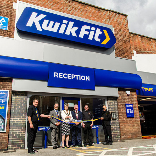 Kwik Fit garage Nottingham opening ceremony