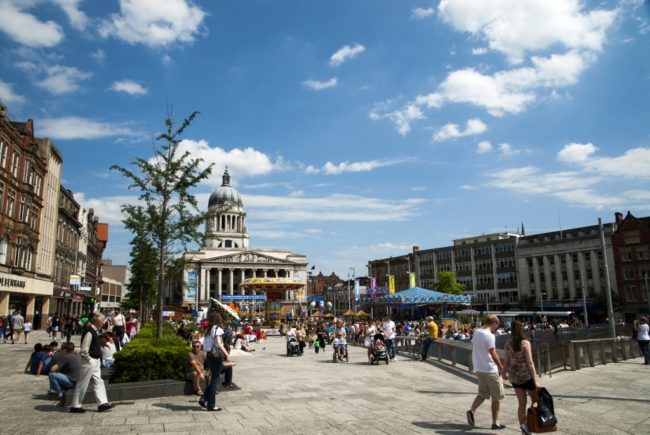 Nottingham Old Market Square Time Lapse
