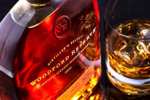 Product Photographer Nottingham Woodford Reserve Whiskey Bottle