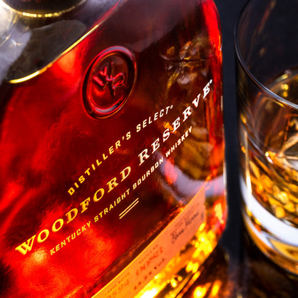 Product Photographer Nottingham Woodford Reserve Whiskey Bottle