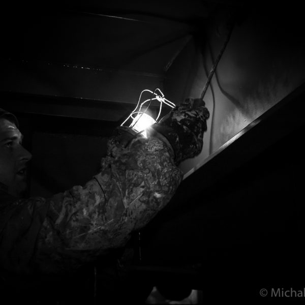 Gdansk Shipyard BW men working reportage