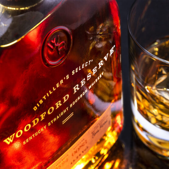 Amazon product photographer Woodford Reserve Bourbon bottle photography
