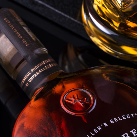 Amazon product photographer Woodford Reserve Bourbon bottle photography