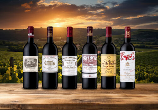 top Bordeaux wines specialist product photographer Chateau Lafite Rothschild 1995 Pauillac, Chateau Margaux, Chateau Cheval Blanc