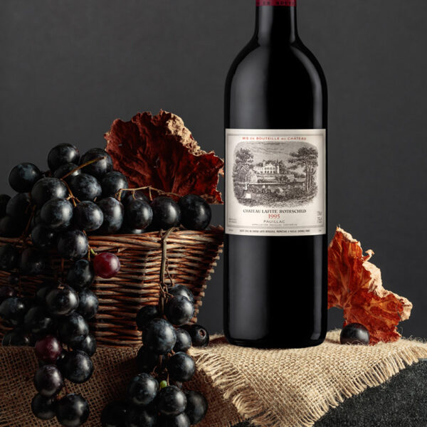 Wine photography services Chateau Lafite Rothschild 1995 Pauillac product photographer Birmingham