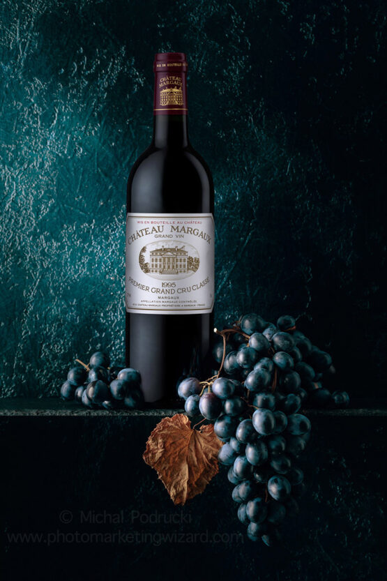 Product photographer Birmingham Chateau Margaux 1995 Premier Grand Cru Classe Margaux