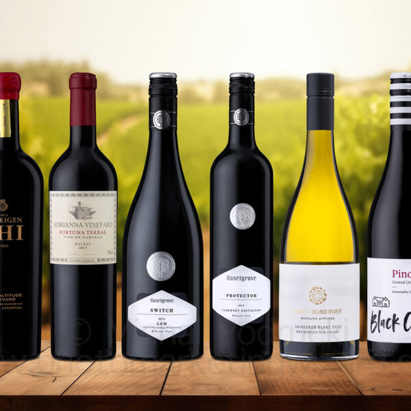 best new world wines on a wooden table bottle product photographer Birmingham commercial photography services